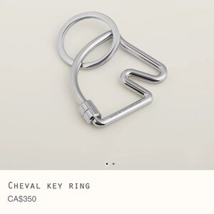 Authentic Hermes Cheval key ring